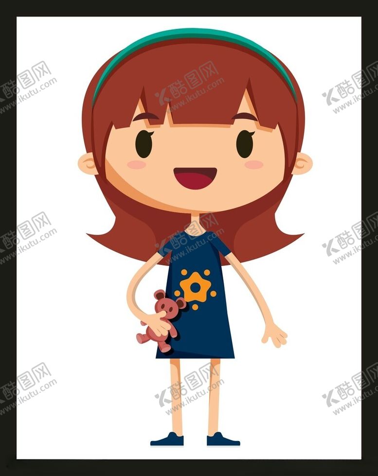 编号：60148802180430575485【酷图网】源文件下载-手绘儿童女孩