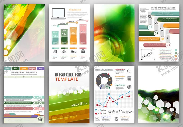 编号：48104504012226281797【酷图网】源文件下载-多彩商务图表模板集合
