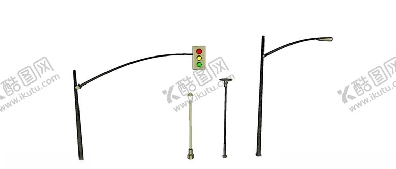 编号：15635609300035003387【酷图网】源文件下载-路灯skp模型