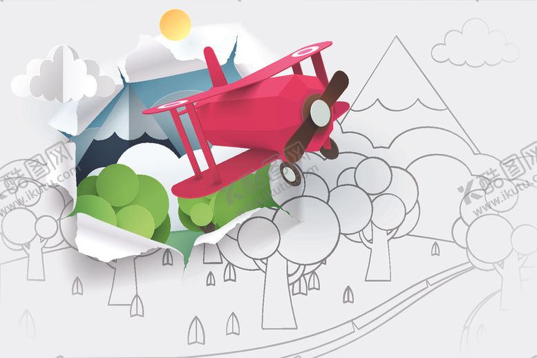 编号：42003209131308214399【酷图网】源文件下载-卡通飞机