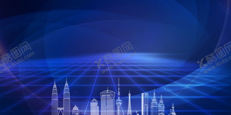编号：96036710120425036856【酷图网】源文件下载-蓝色科技背景