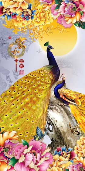 花开富贵装饰画