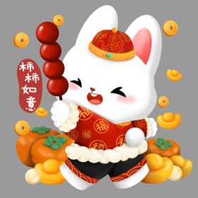 兔年大吉促销展板