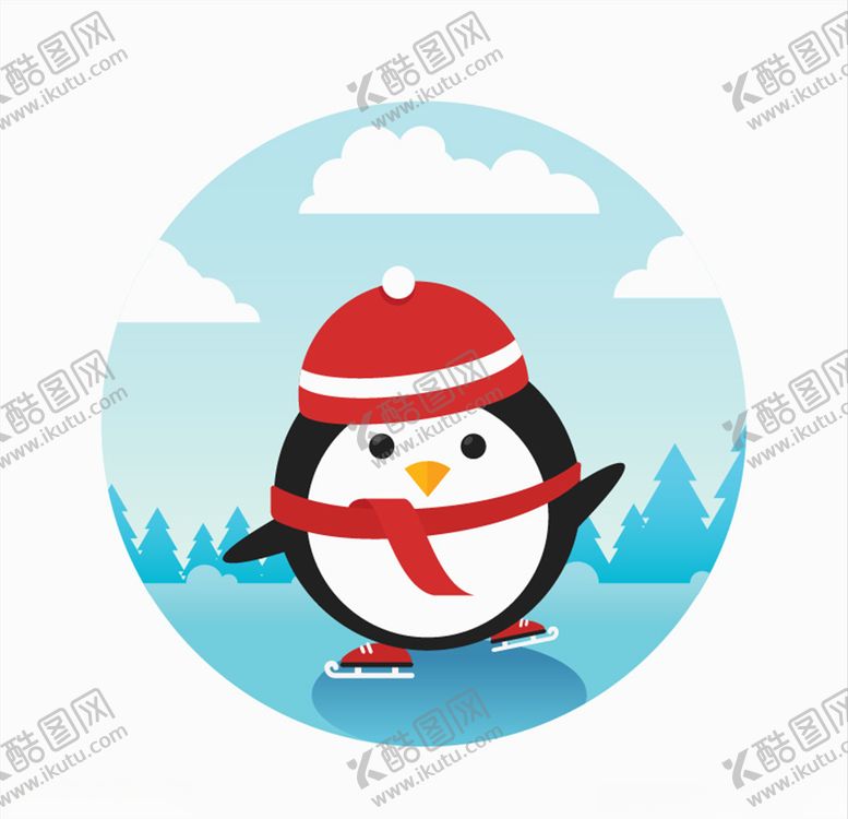 编号：79577109222237582745【酷图网】源文件下载-卡通企鹅