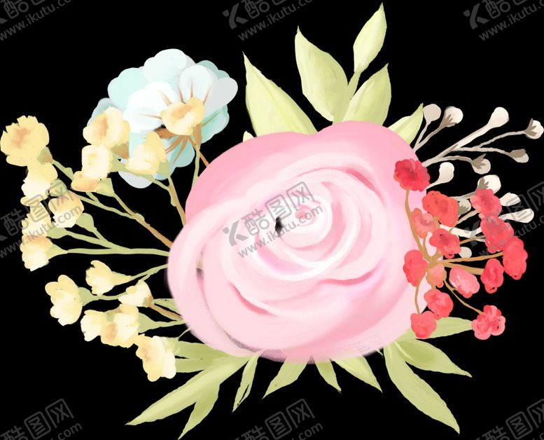 编号：55874509260200375218【酷图网】源文件下载-手绘鲜花