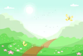 矢量春天背景