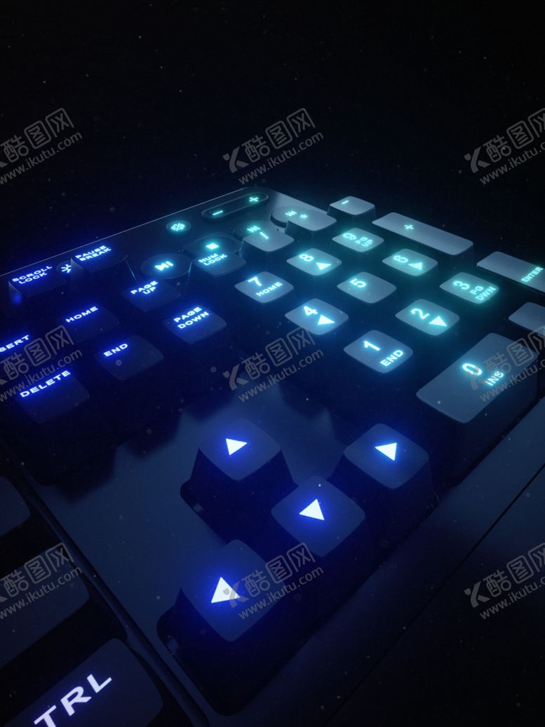 编号：36271109292130024445【酷图网】源文件下载-大气黑色机械键盘简约