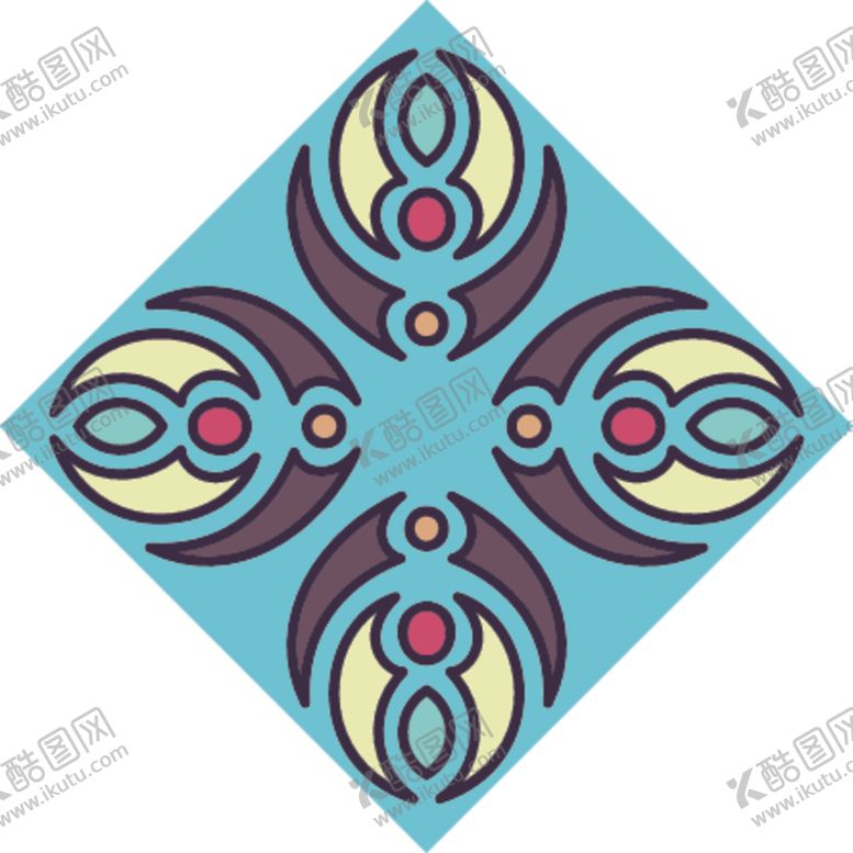 编号：98104709281134349795【酷图网】源文件下载-古典少数民族花纹底纹矢量