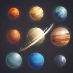 星球海报图片夜晚太阳