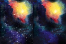 星云穿越宇宙png背景