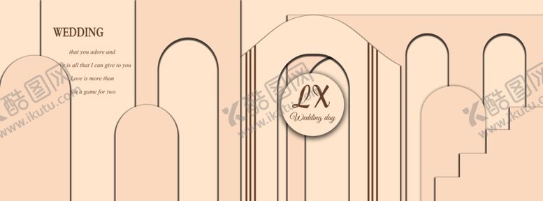 编号：27148604141456279085【酷图网】源文件下载-舞台背景婚礼拱门香槟色婚礼