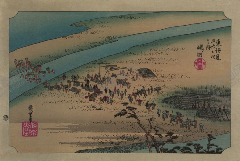 编号：19462007080121571698【酷图网】源文件下载-日本街景风景浮世绘