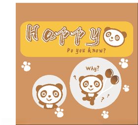 熊猫卡通矢量素材插画