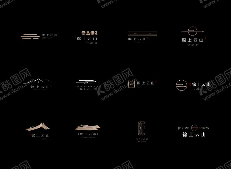 编号：55642707251551054257【酷图网】源文件下载-地产新中式logo合集