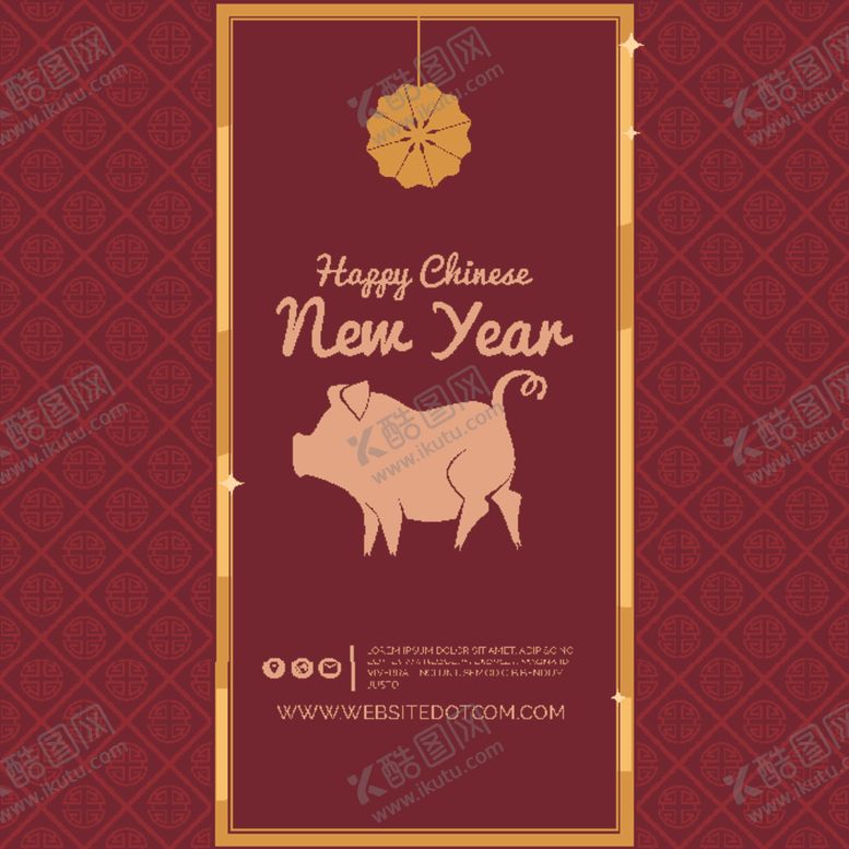 编号：43893709280915101591【酷图网】源文件下载-新年海报模板