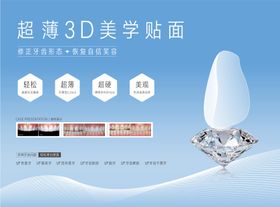 3D美学贴面海报展板