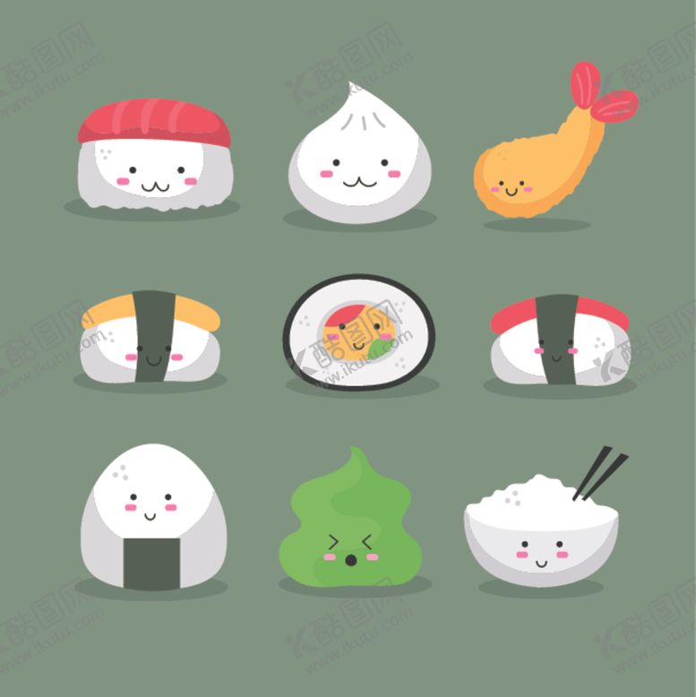 编号：15333707141106243490【酷图网】源文件下载-卡通食物