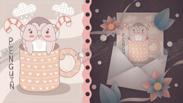 编号：27186510212113323125【酷图网】源文件下载-卡通动物图案