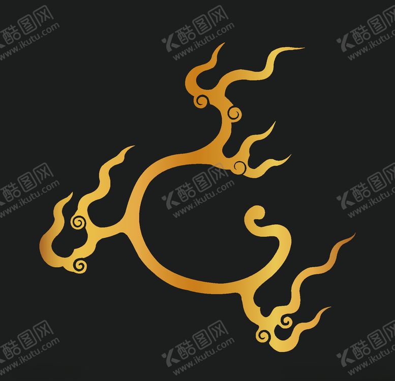 编号：86255410131448092675【酷图网】源文件下载-矢量古典祥云