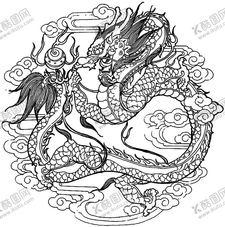 编号：31409106271606252252【酷图网】源文件下载-龙纹饰