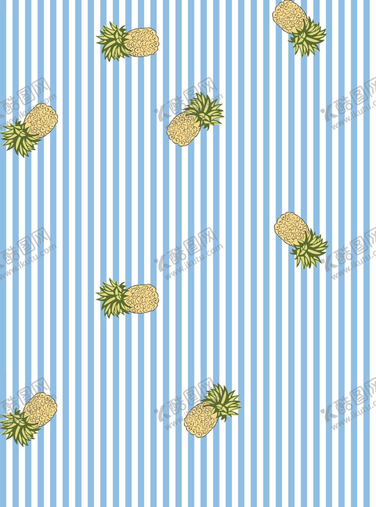 编号：47018110291144462573【酷图网】源文件下载-条纹菠萝