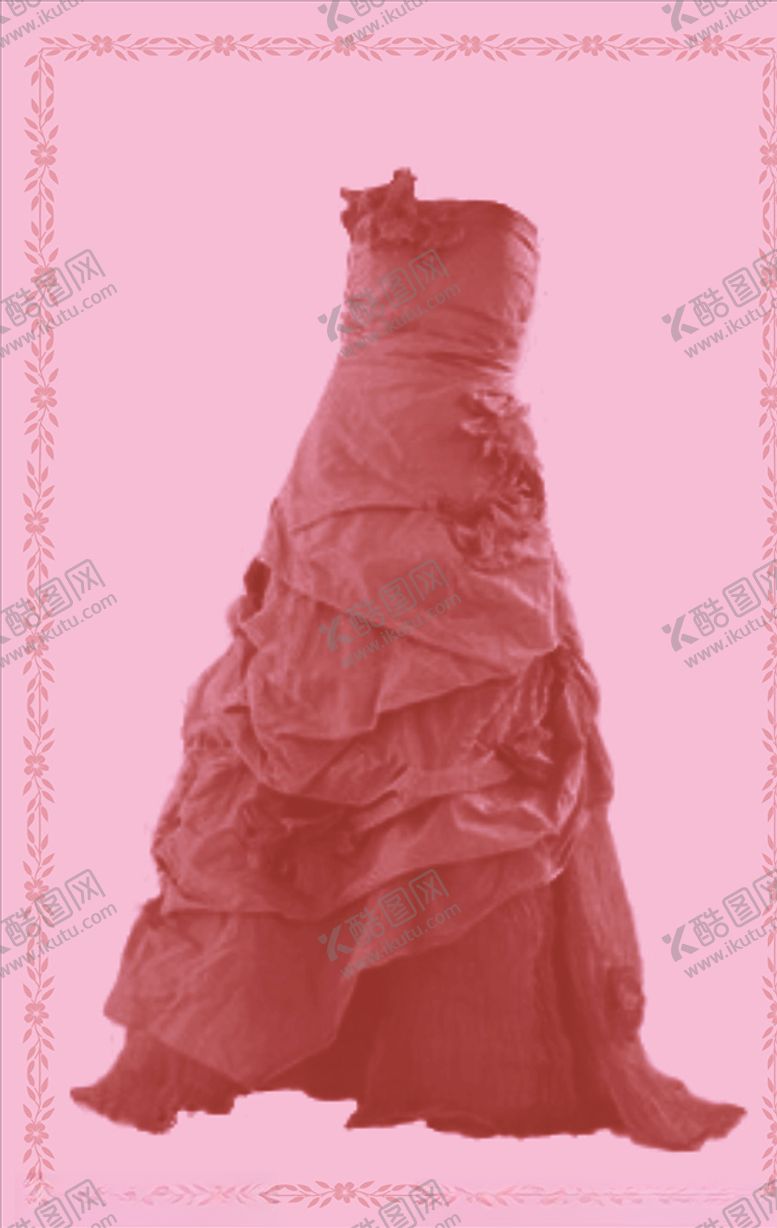 编号：97949309201353257264【酷图网】源文件下载-大红色婚纱礼服PS格式分层可改