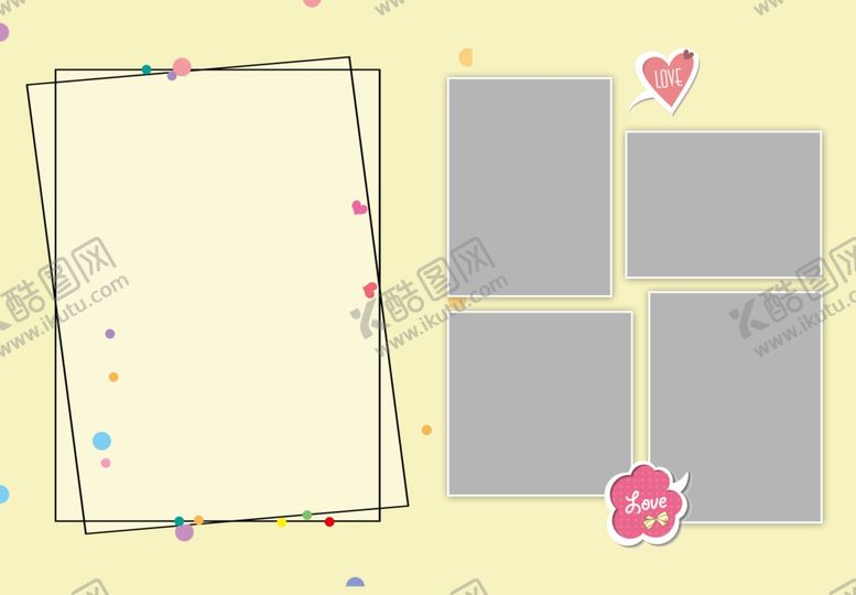 编号：77758809271321066796【酷图网】源文件下载-相册边框设计模板