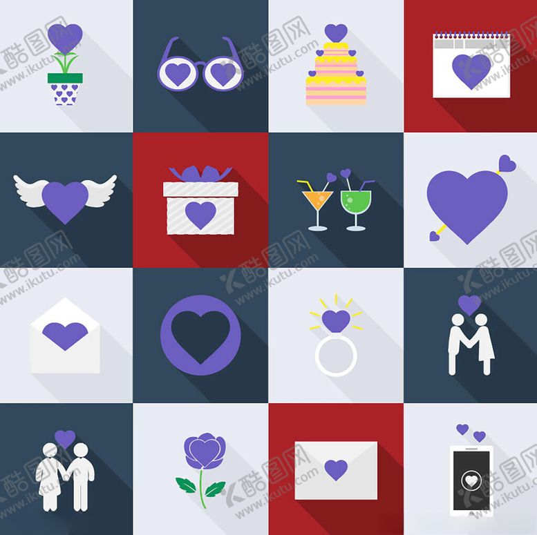 编号：70914211021100529837【酷图网】源文件下载-浪漫爱情主题图标