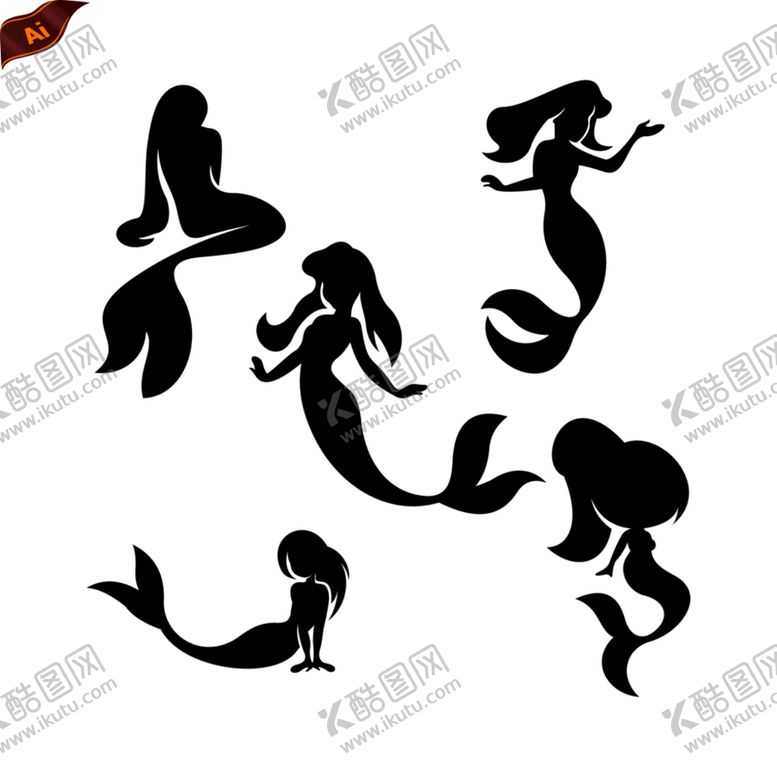 编号：81059309150653403795【酷图网】源文件下载-美人鱼图标