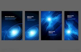 蓝色科技风炫酷海报背景