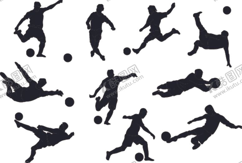 编号：64567609290210266365【酷图网】源文件下载-足球剪影
