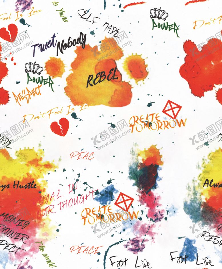 编号：93324711011658171497【酷图网】源文件下载-扎染字母