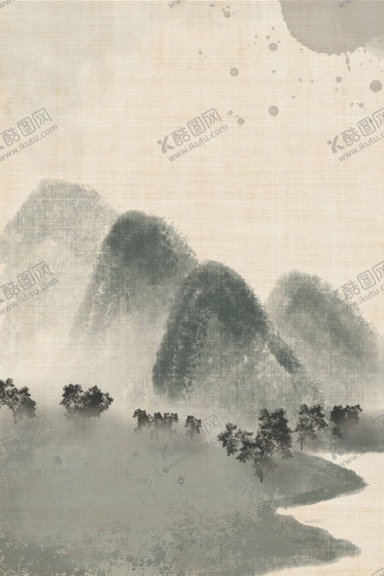编号：52609310041905248427【酷图网】源文件下载-水墨背景
