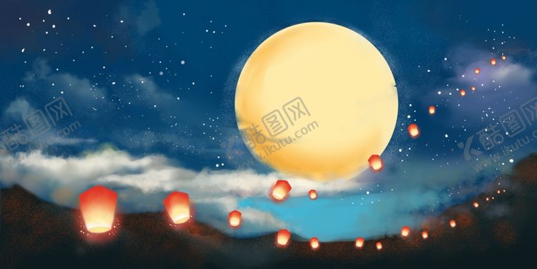 编号：48008105050817282464【酷图网】源文件下载-中秋国风古风背景海报素材