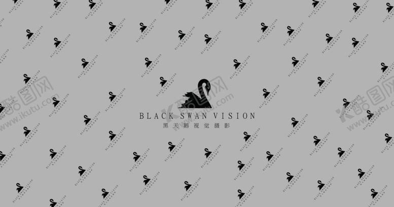 编号：88701909251635225489【酷图网】源文件下载-黑天鹅视觉摄影logo