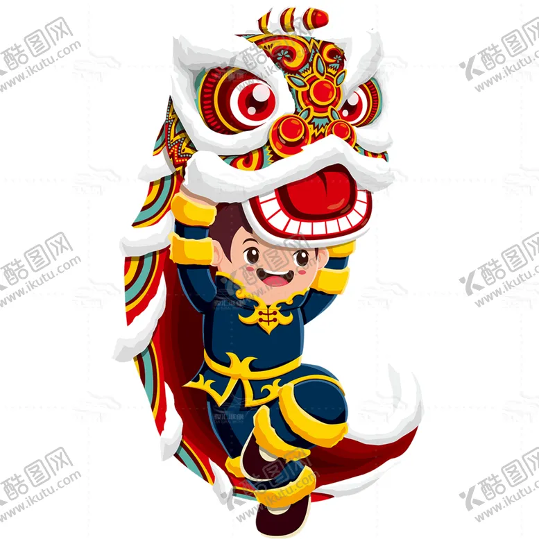编号：85249709180123306093【酷图网】源文件下载-国潮舞狮