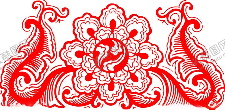 编号：60297204042147118858【酷图网】源文件下载-传统中式红色花纹图案