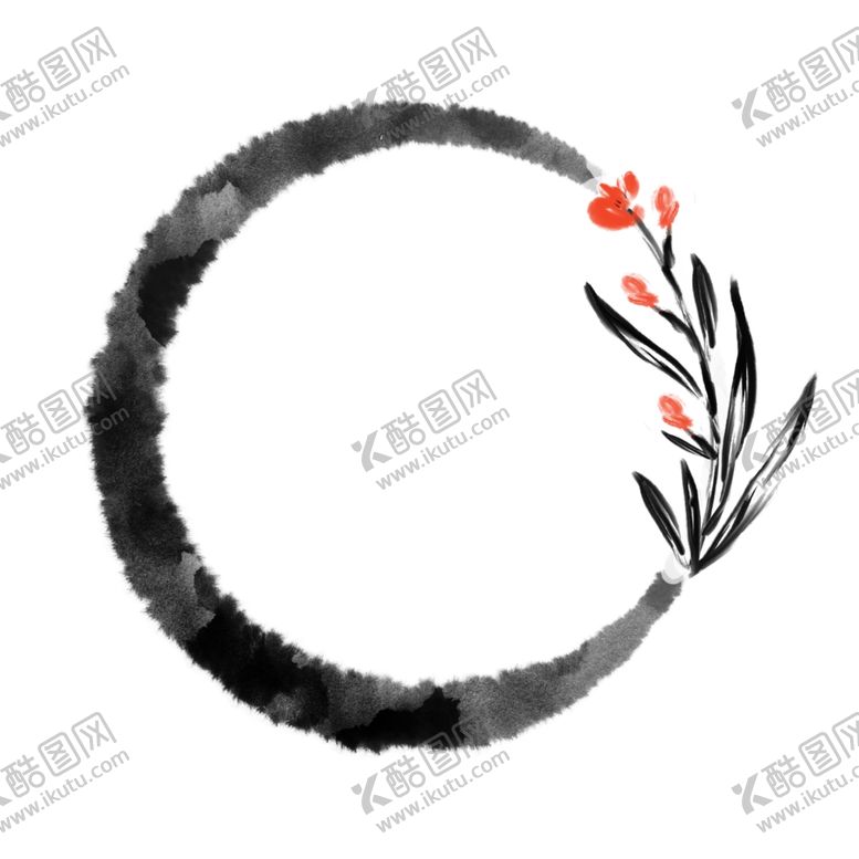 编号：73956306251152063924【酷图网】源文件下载-黑白色山水风格