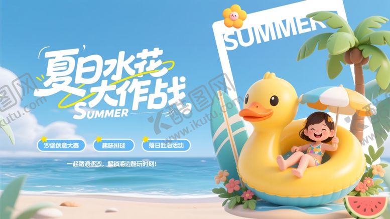 编号：32600206091453081151【酷图网】源文件下载-水上乐园