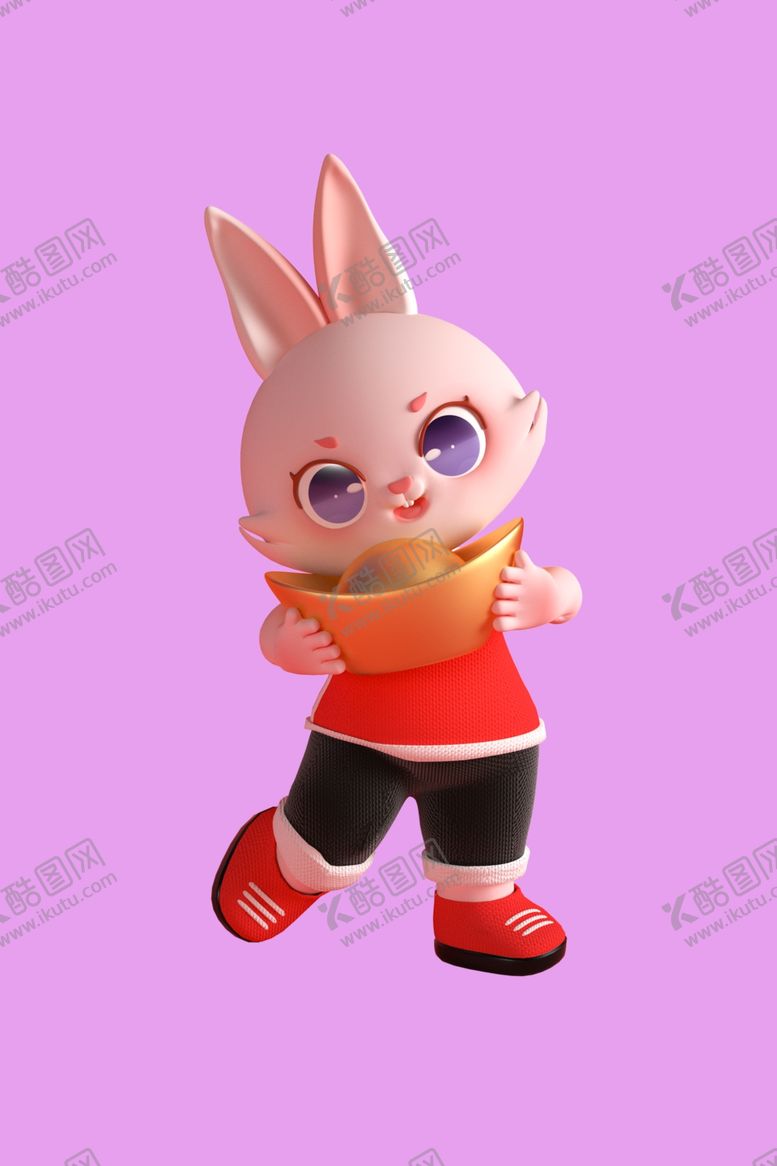 编号：36609901260305489397【酷图网】源文件下载-3D动画兔子