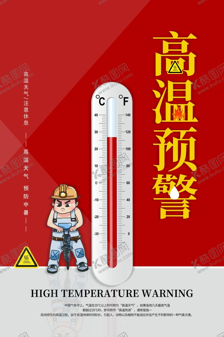 编号：76446910021146512854【酷图网】源文件下载-预防高温公益海报