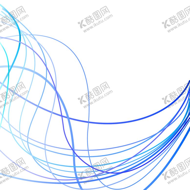 编号：25512007011519558291【酷图网】源文件下载-矢量蓝色动感线条