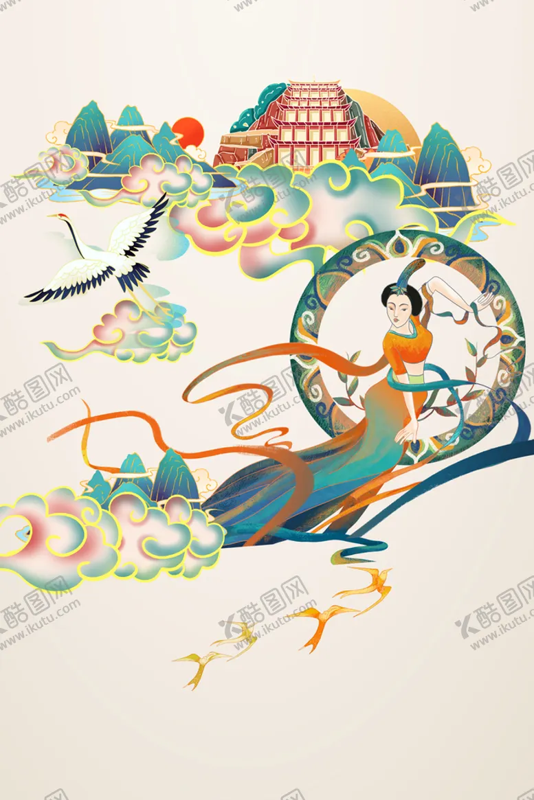 编号：74357411042022342308【酷图网】源文件下载-敦煌海报
