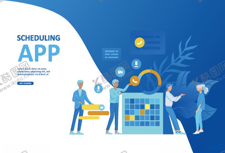 编号：65782911011840007648【酷图网】源文件下载-商务手绘插画