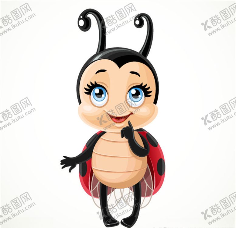 编号：70649610282255048181【酷图网】源文件下载-卡通瓢虫
