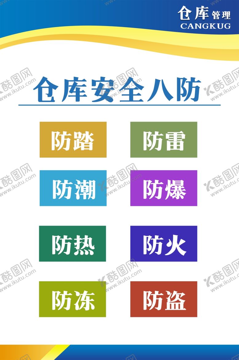 编号：87336904032203224139【酷图网】源文件下载-仓库安全八防宣传海报