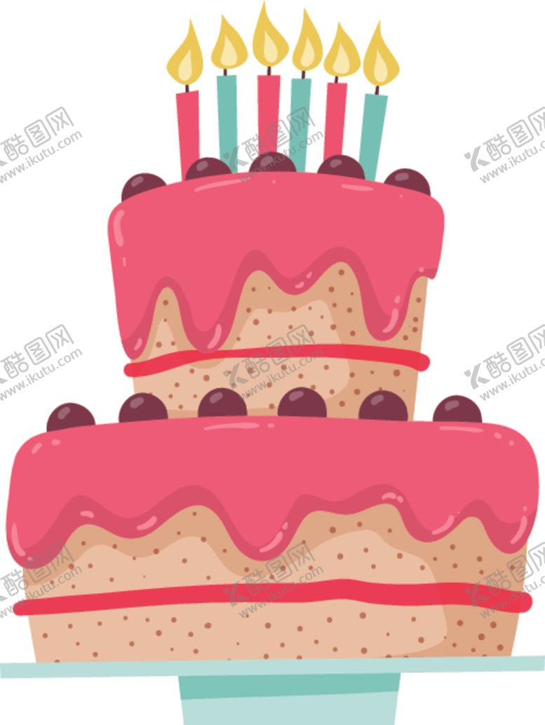 编号：43498407042342299676【酷图网】源文件下载-生日蛋糕