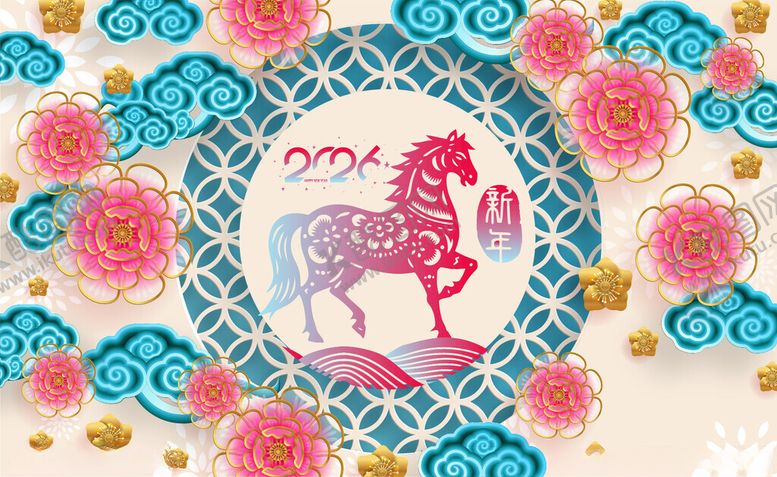 编号：34261804010505587307【酷图网】源文件下载-马年图案