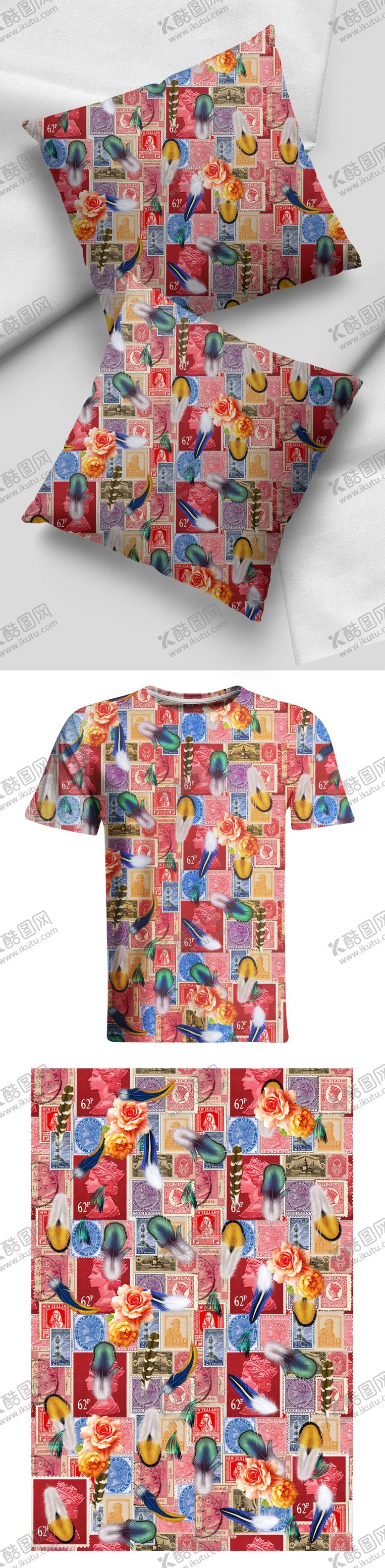 编号：56233103151130549765【酷图网】源文件下载-枕头印花样机