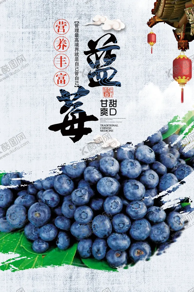 编号：28500705061653378320【酷图网】源文件下载-蓝莓海报